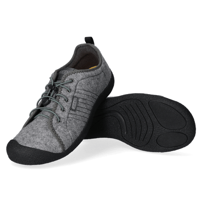 Howser Lace Heren Veterschoenen Grey Felt/Black