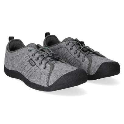 Howser Lace Heren Veterschoenen Grey Felt/Black