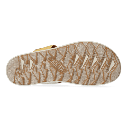 Elle Backstrap Dames Sandalen Fossil Orange/Silver Birch