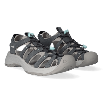 Astoria West Leather Dames Wandelsandalen Magnet/Vapor