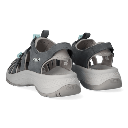 Astoria West Leather Dames Wandelsandalen Magnet/Vapor