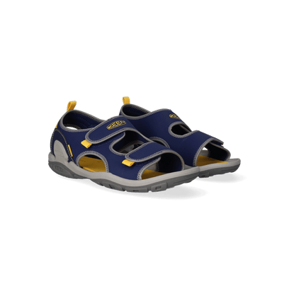 Knotch Creek Older Kids' Open-Toe Sandalen Blue Depths/Keen Yellow