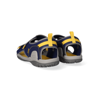 Knotch Creek Older Kids' Open-Toe Sandalen Blue Depths/Keen Yellow