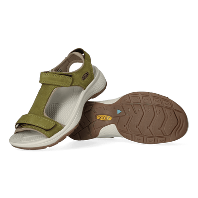Astoria West T-Strap Dames Wandelsandalen Olive Drab Leather