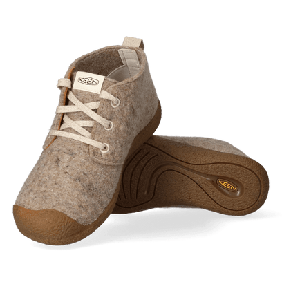 Mosey Dames Chukka Boots Taupe Felt/Birch