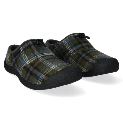 Howser III Slide Heren Slip-On Green Plaid/Black
