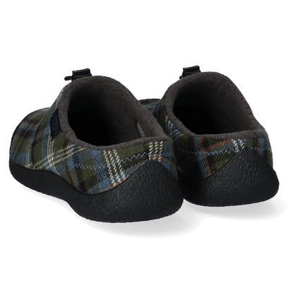 Howser III Slide Heren Slip-On Green Plaid/Black