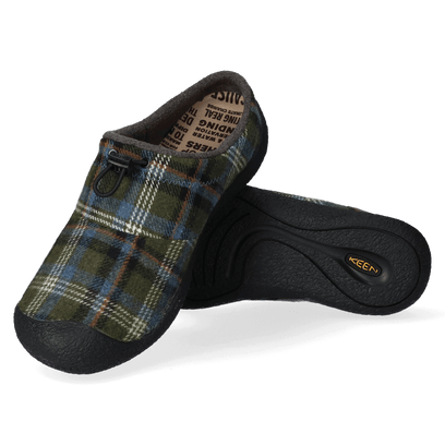 Howser III Slide Heren Slip-On Green Plaid/Black