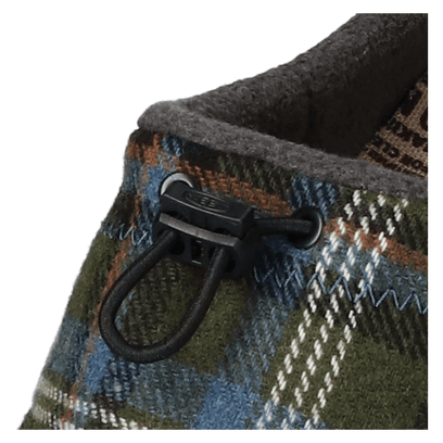 Howser III Slide Heren Slip-On Green Plaid/Black