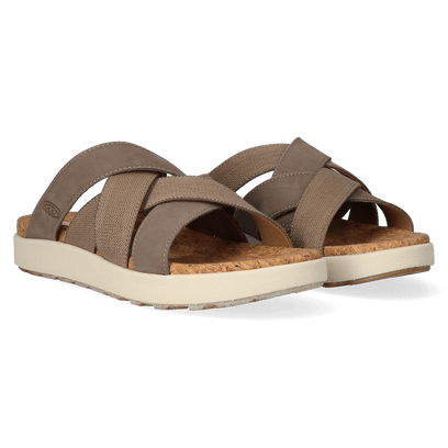 Elle Mixed Slide Dames Slippers Brindle/Birch