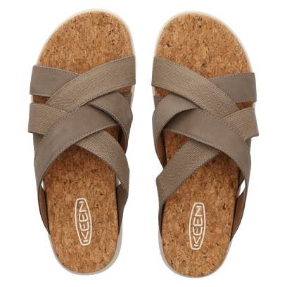 Elle Mixed Slide Dames Slippers Brindle/Birch