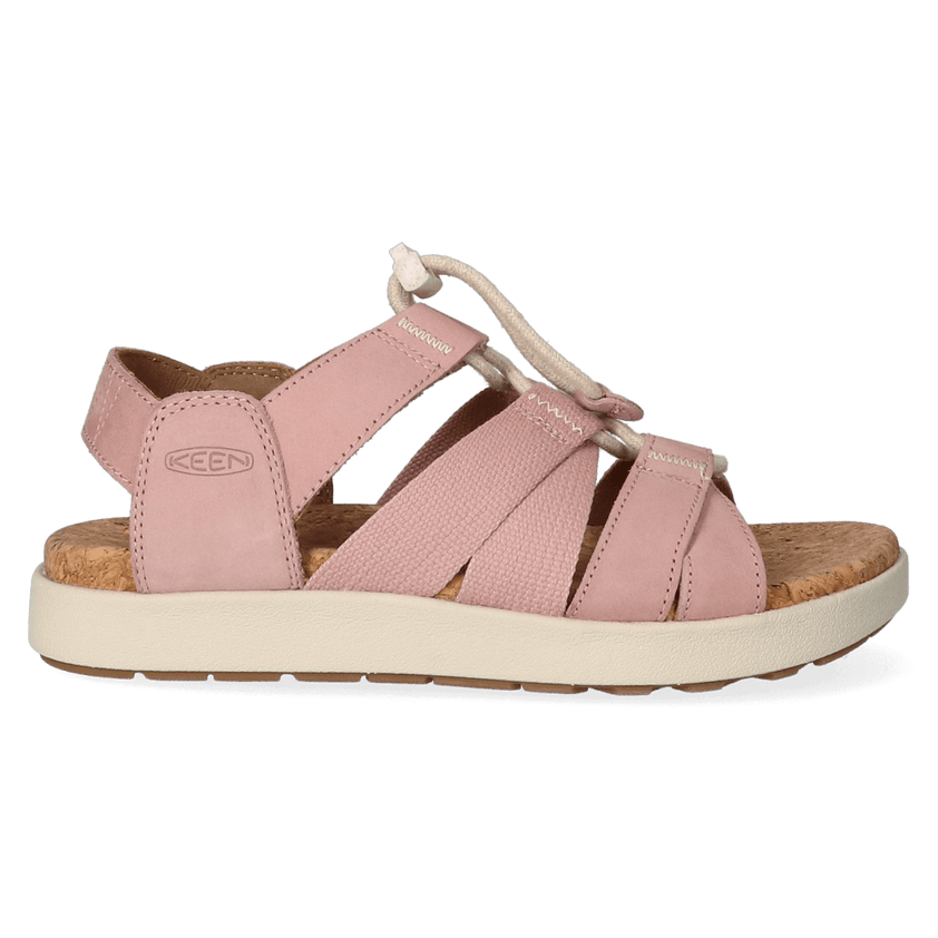 Elle Mixed Strap Dames Sandalen Fawn/Birch