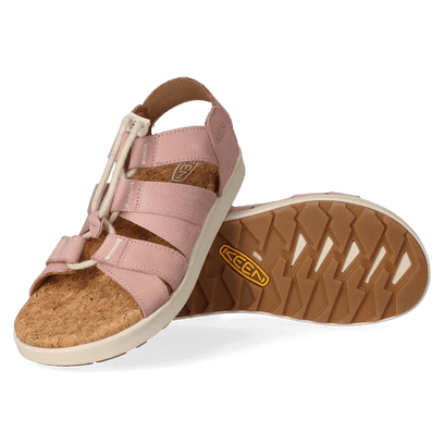 Elle Mixed Strap Dames Sandalen Fawn/Birch