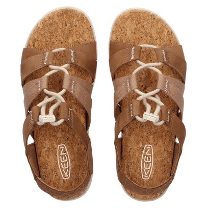 Elle Mixed Strap Dames Sandalen Toasted Coconut/Birch