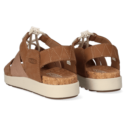 Elle Mixed Strap Dames Sandalen Toasted Coconut/Birch
