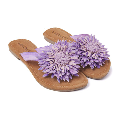 Dames Slippers 33.506 Lilac Flower