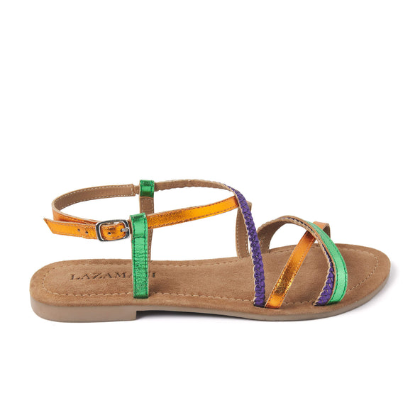 Dames Sandalen 33.524 Orange Multi Dames Sandalen 33.524 Orange Multi