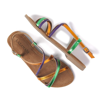 Dames Sandalen 33.524 Orange Multi