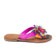 Peony Dames Slippers Leer Fuxia