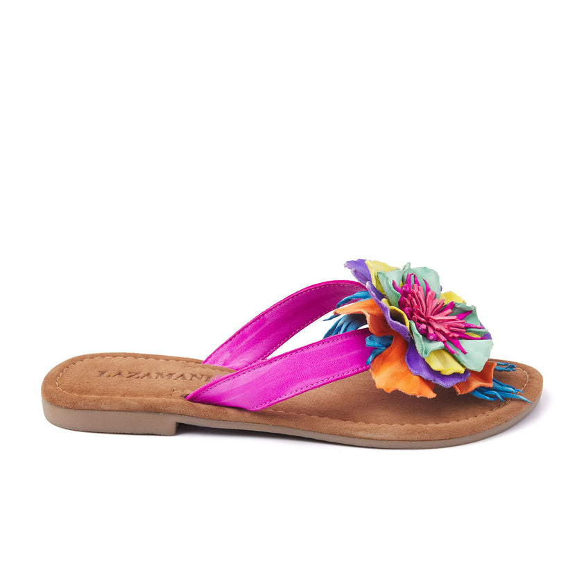 Dames Slippers 33.726 Fuxia Flower