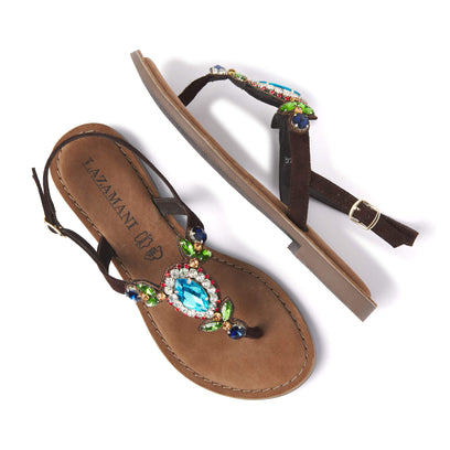 Dames Sandalen 75.357 Brown Multi