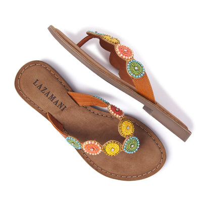 Dames Slippers 75.451 Green Multi