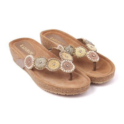 Dames Slippers 75.455 Beige