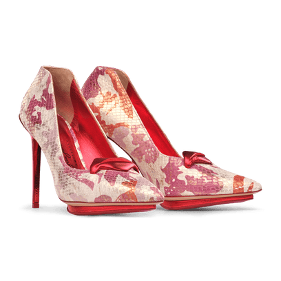 Eagle Jungle Small Lame Rosso