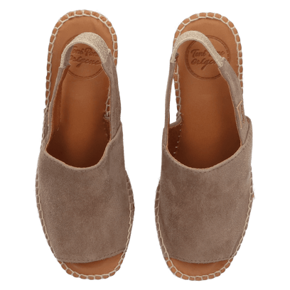Leo-A Dames Espadrilles Taupe