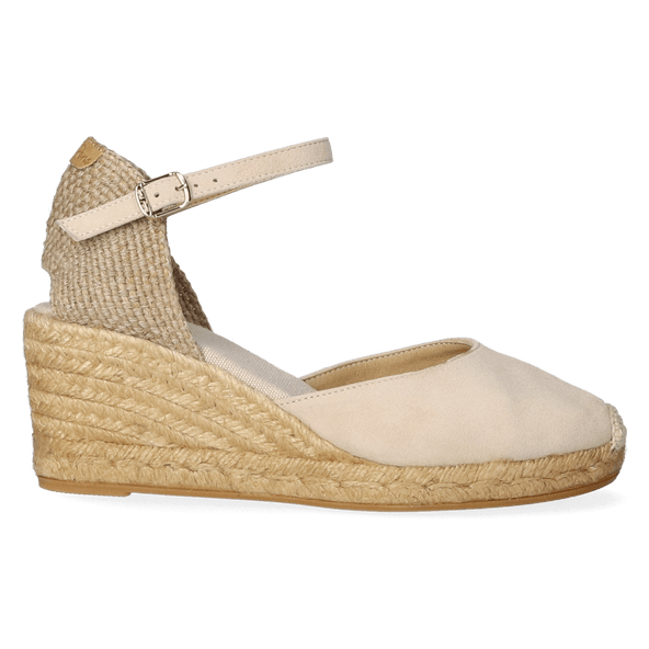 Lloret-5 Suede Dames Espadrilles Pedra Lloret-5 Suede Dames Espadrilles Pedra