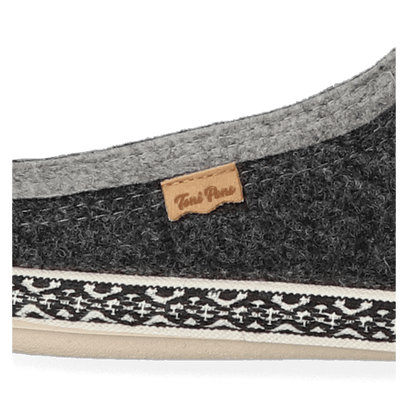 Miri-CD Dames Pantoffels Negre Double