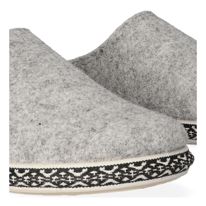 Miri-CD Dames Pantoffels Gris Double