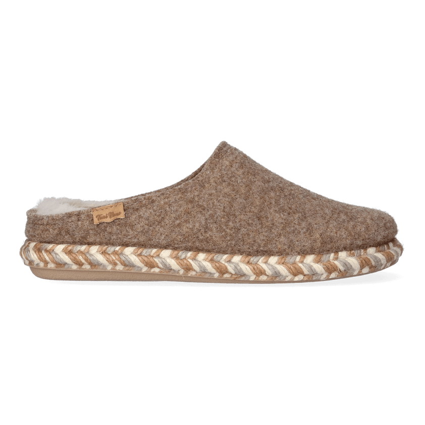 Miri-FP Dames Sloffen Taupe