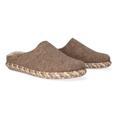 Miri-FP Dames Sloffen Taupe