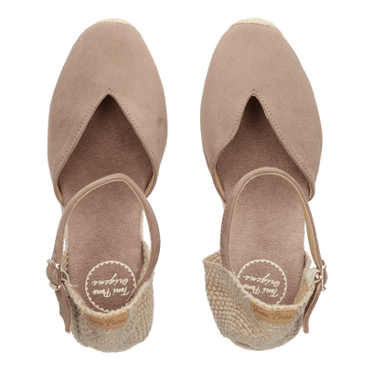 Mirta-A Dames Espadrilles Taupe