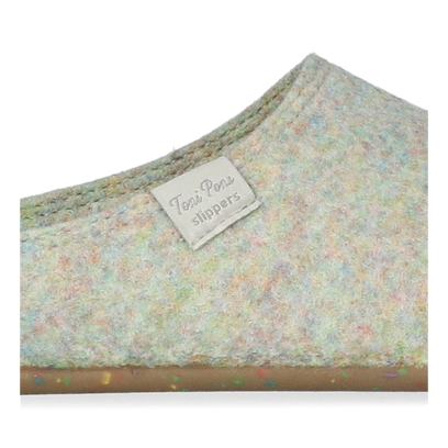 Mona-FR Dames Pantoffels Gerecycled Vilt Multi