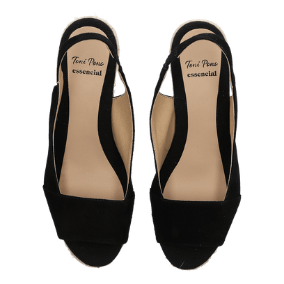 Monza-A Dames Espadrilles Negre