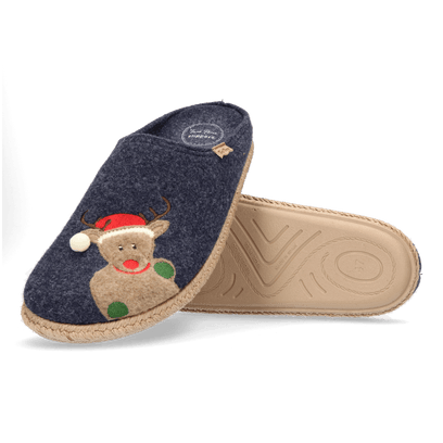 Nabor-ND Heren Kerst Pantoffels Mari Noël