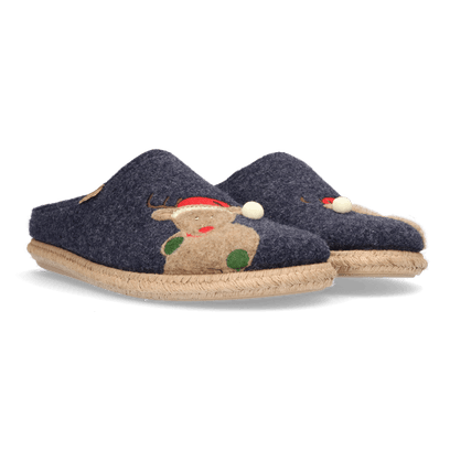 Nabor-ND Heren Kerst Pantoffels Mari Noël