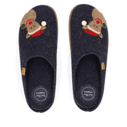 Nabor-ND Heren Kerst Pantoffels Mari Noël