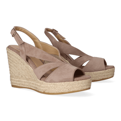Naomi-A Dames Espadrilles Taupe
