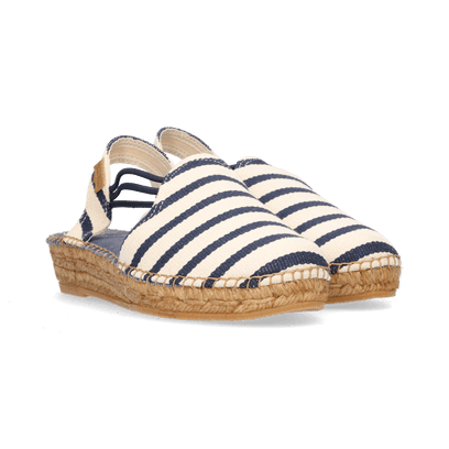 Norma Dames Espadrilles Cru/Mari