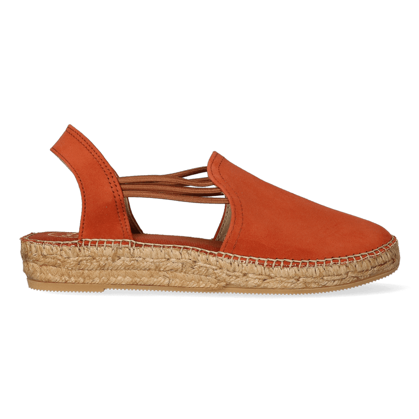 Nuria Suede Dames Espadrilles Brandy
