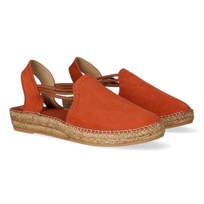 Nuria Suede Dames Espadrilles Brandy