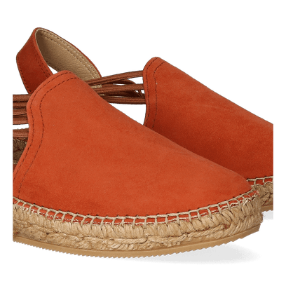 Nuria Suede Dames Espadrilles Brandy