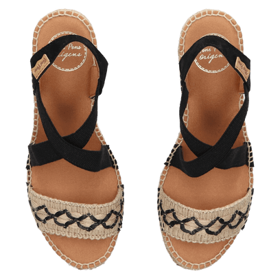Susa-BN Dames Espadrilles Natural
