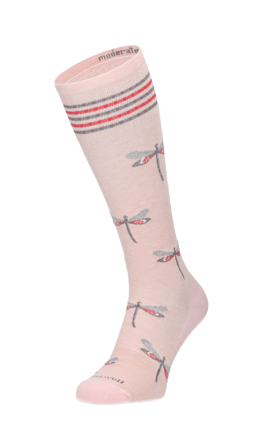 Dragonfly Dames Compressiekousen Klasse 1 Rose Shimmer