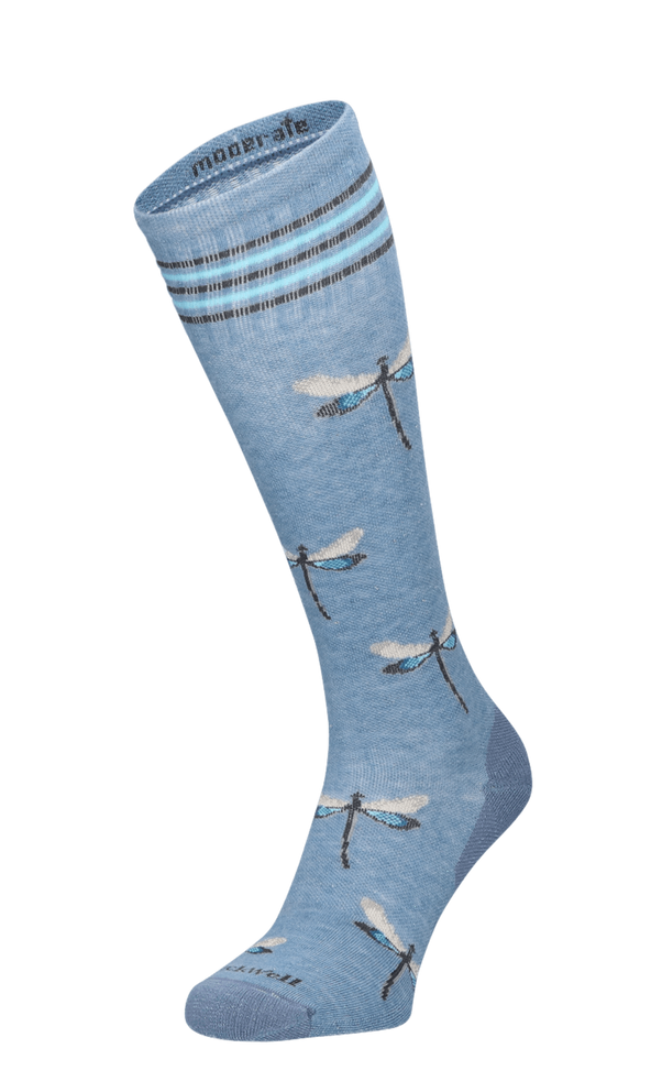Dragonfly Dames Compressiekousen Klasse 1 Bluestone Shimmer Dragonfly Dames Compressiekousen Klasse 1 Bluestone Shimmer