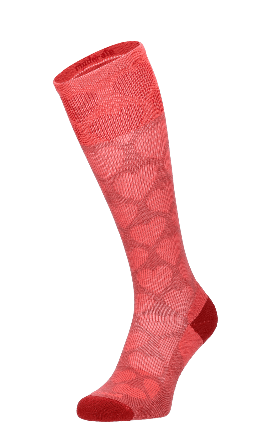 Heart Throb Dames Compressiekousen Klasse 1 Red Rock