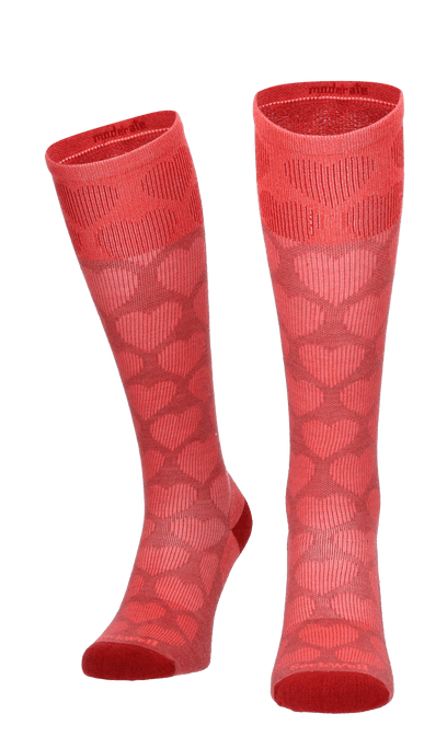Heart Throb Dames Compressiekousen Klasse 1 Red Rock